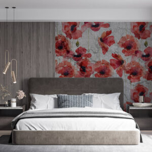 WM-10035 Poppies On the Wall