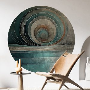#100 / Teal Spiral No.04